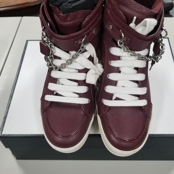 Dsquared Strait Jacket Sneakers in Oxblood red - Picture 2 of 8
